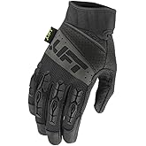 TACKER Glove (Black/Black)- Genuine Leather Anti-Vibe