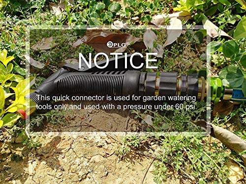 PLG Garden Hose Quick Connector with Flow Stopper-Internal Shut Off Valve - Thumbnail 6