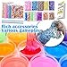 ESSENSON Slime Kit Slime Supplies Make Your Own Slime, Slime Making Kit for Girls Boys Kids, Includes Clear Crystal Slime, Slime Containers, Foam Balls, Fruit Slices, Fishbowl Beads, Sugar Paper