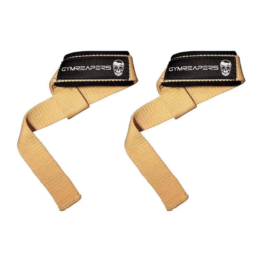 Gymreapers Lifting Wrist Straps for Weightlifting, Bodybuilding, Powerlifting, Strength Training, & Deadlifts - Padded Neoprene with 18" Cotton