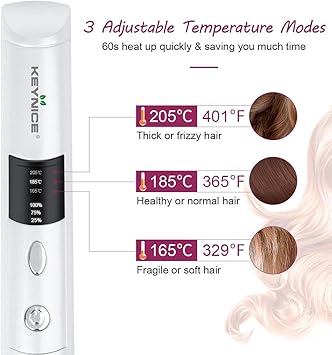 keynice cordless straighteners