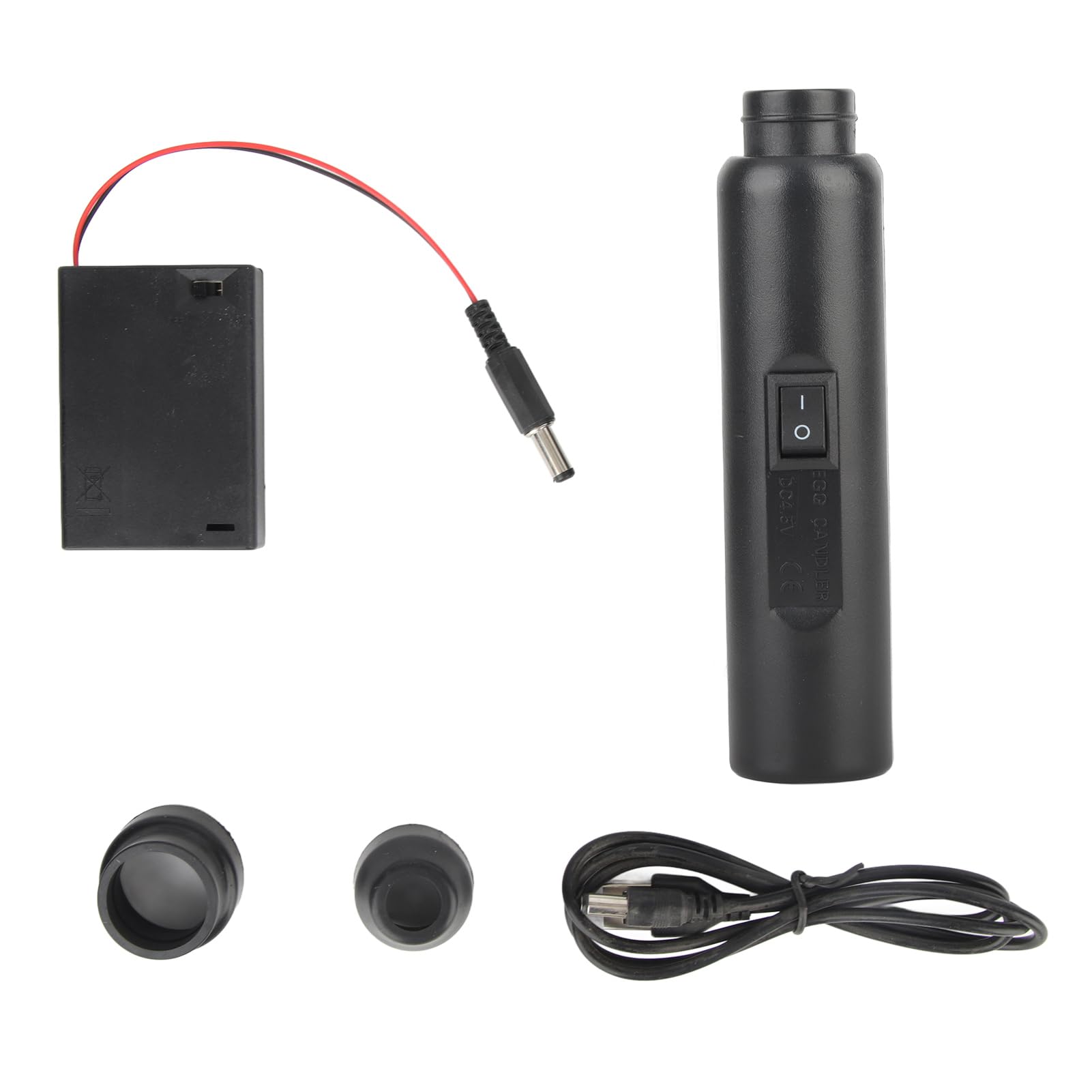 FILFEEL Egg Candler Test Lamp, LED Light Egg Candler Tester Auto Mini Lighting Incubator for Experiment Exclusive (5.9 x 1.4 x 1.4 in)