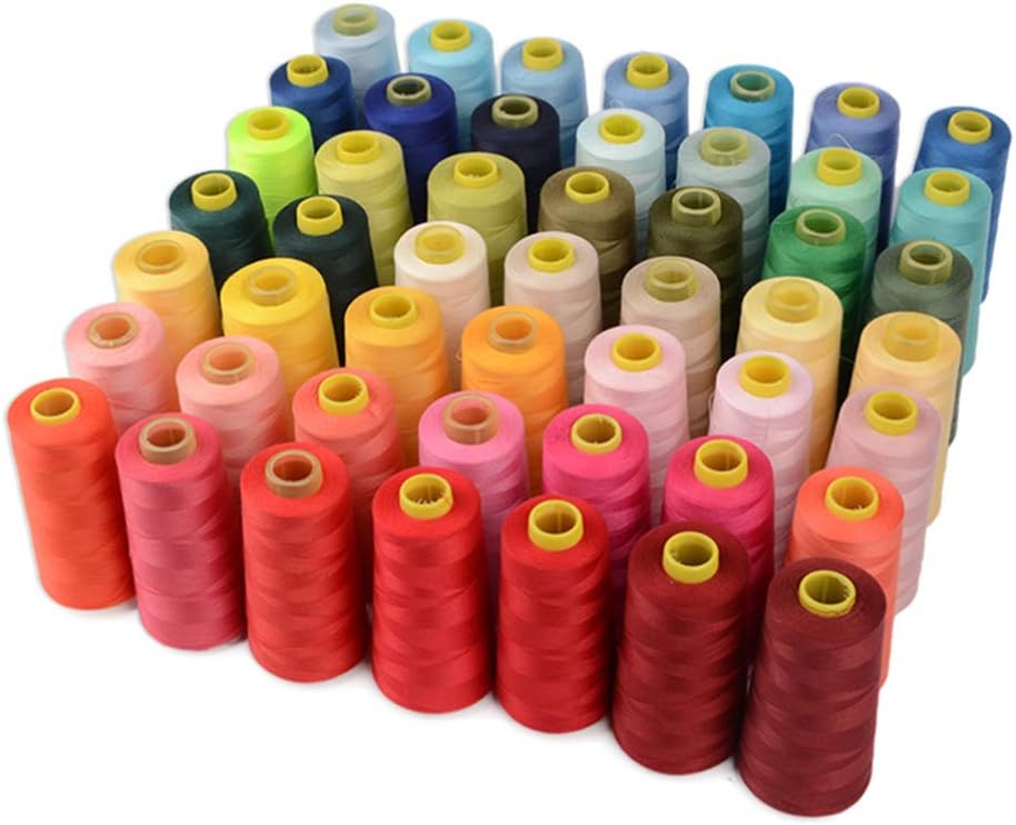 JYC Creative - 6 Bobine Di Filo Per Cucire In Poliestere - 4.500 Metri Per Rotolo - Resistente E Versatile Per Sartoria, Riparazioni, Ricamo - Colore Nero