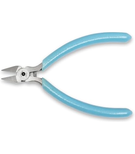 Xcelite LC665J Angled Tip Cutter, Angled Head, Flush Jaw, 4-1/2