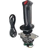 Famthrob Hall Sensor Arcade Flight Stick Joystick Controller &ndash; Gunship Grade HQ, Large Ergonomic Grip, Extended Stem, USB Wired, Plug &amp; Play Cabinet Install