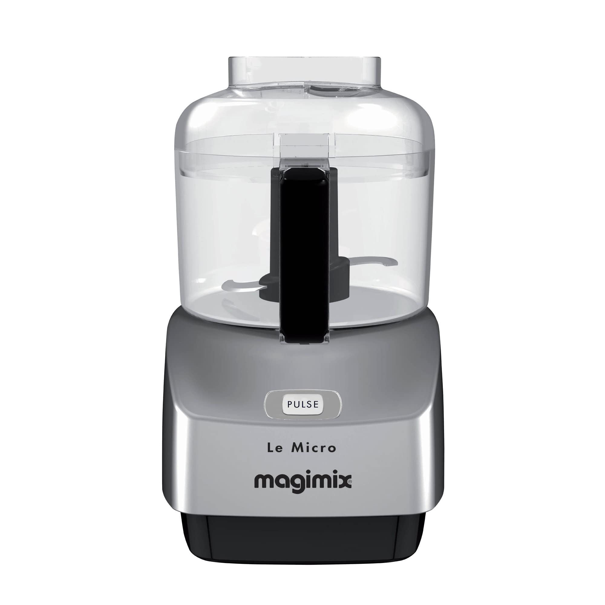 Magimix Le Micro Mini Chopper | Ultra Compact | Multifunctional | Satin | 18115, Silver