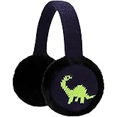 ZTL Kids Knit Earmuffs Soft Plush Ear Warmers Winter Outdoor Ear Muffs for Boys Girls