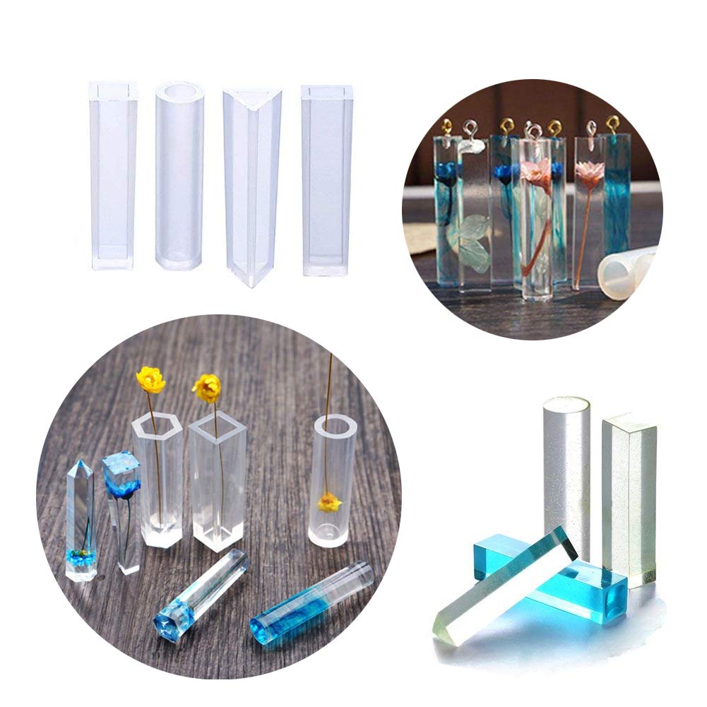Jatidne Silicone Resin Moulds for Jewellery Making Epoxy Resin Moulds 16 Designs with Hanging Hole Jewellery Moulds for Resin DIY Craft