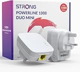 Strong AV1000 Powerline Adapter Kit HomePlug AV2 Gigabit Ethernet Plug & Play