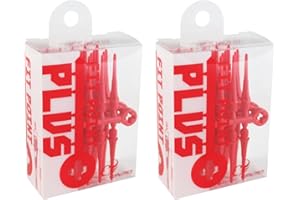 9DARTOUT 2-Pack of Fit Point Plus Replacement Dart Tips - Red