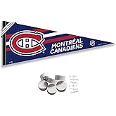 Montreal Canadiens Pennant Flag and Wall Tack Pads Mounts
