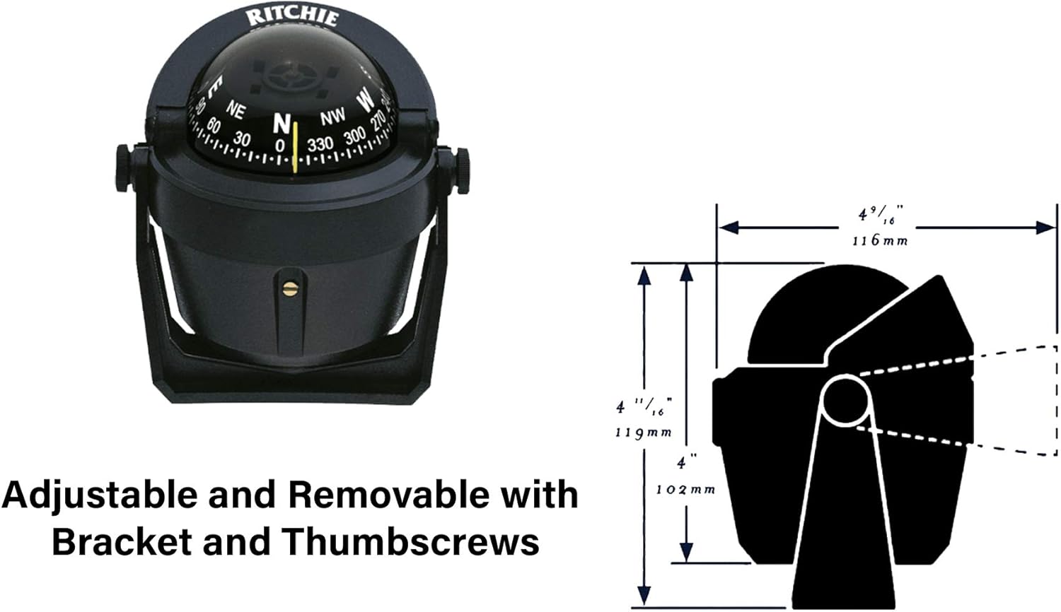 Ritchie Navigation Explorer Compass, Black, 2.75-inch Dial: Sports & Outdoors