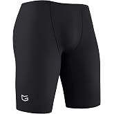 G Gradual Swim Jammers for Men Chlorine Resistant | Beautiful Print, 4-way Stretch, Sun Protection, Square leg, Compression Swim Trunks, Athletic Swimwear, Size 28-38