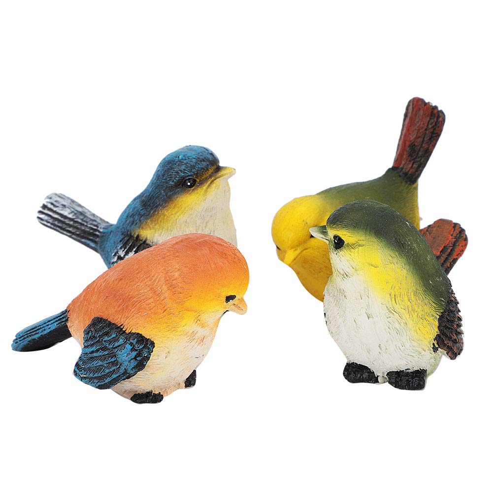 Uxsiya Garden Birds Decor, Eco Friendly Resin Material Miniature Bird for Garden for Lawn Garden Courtyard for Office for Home