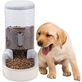 kathson Automatic Replenish Dog Food Dispenser Station,Easily Clean,1 Gallon Gravity Feeder Cat Eating Bowl,Large Capacity Pet Self Feeding for Dogs, Cats Small Pets Puppy Kitten Rabbit Bunny