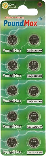 10 x PoundMax AG13 LR44 1.5V Alkaline Button Cell Batteries view 7