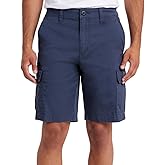 UNIONBAY Men's Relaxed Fit Flex Waist Cargo Short (Blue, 30)