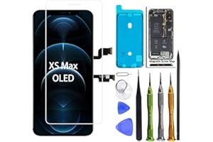 FIXERMAN Soft OLED Screen Replacement for iPhone Xs Max 6.5 inch [NOT LCD],3D Touch Screen Display Digitizer Repair Kit Assembly with Repair Tools