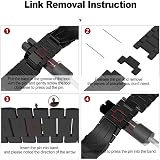 TOPsic Stainless Steel Band for Garmin Fenix 5 6 7 Instinct Forerunner 935 945 view 8