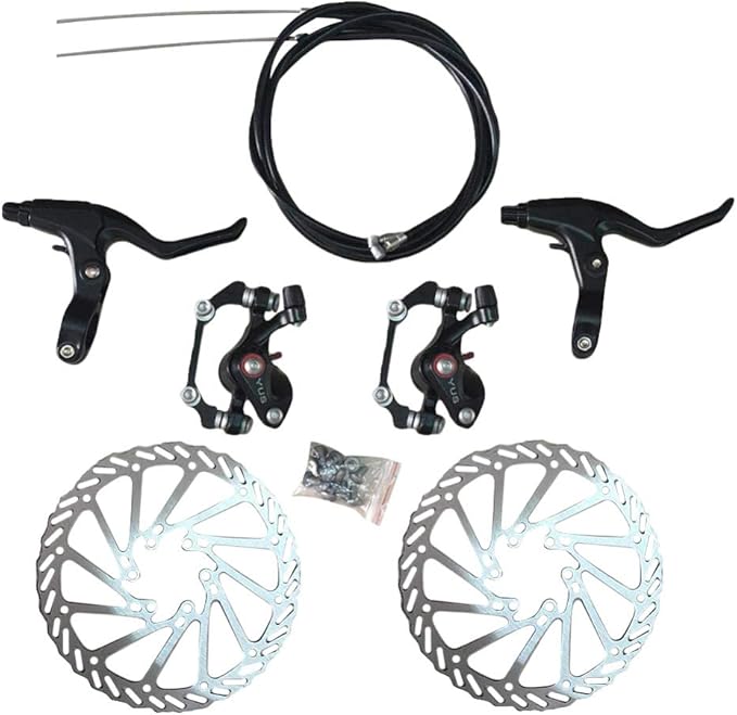 BESPORTBLE Bicycle Disk Brake Kit Mechanical Disc Brake Front and Rear