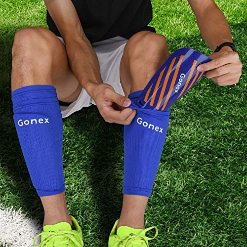 image for Gonex Soccer Shin Guards for Kids Adult, Youth Boys Girls Shin Guards 