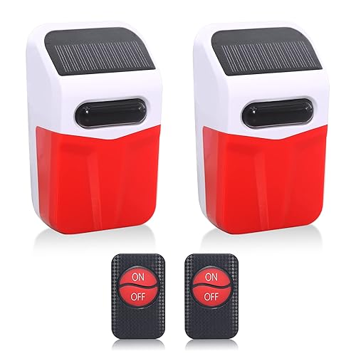 Daytech Outdoor Alarm Siren Solar Strobe Siren Panic Alarm Button