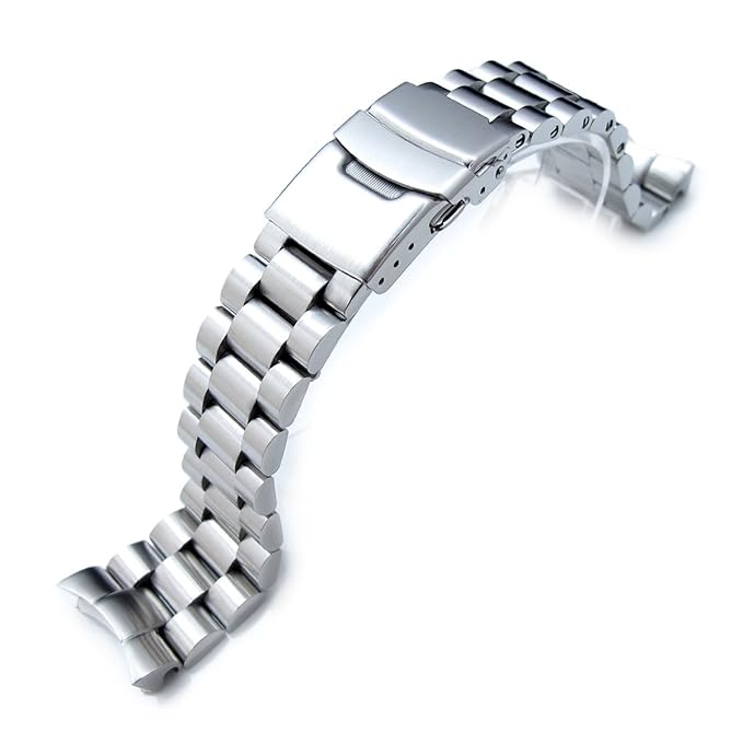 Endmill Armband für Armbanduhr Seiko Diver SKX007, 22 mm, aus massivem, gebürstetem Edelstahl