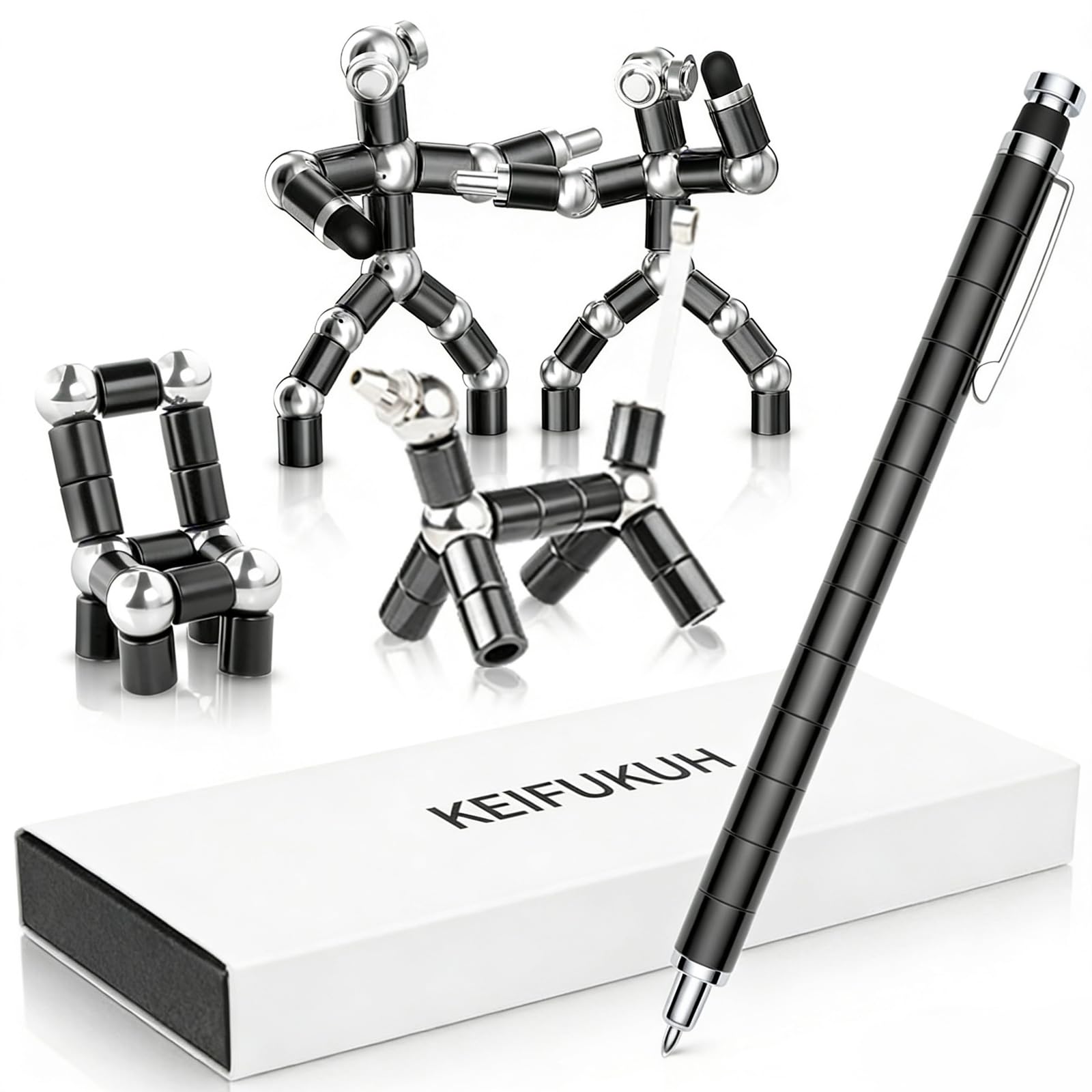 Fidget Gel Pens Gifts for Men & Teenagers - Unique Birthday Gift Ideas for Boys, Cool Gadget Graduation Back to School Present, Novelty Easter Valentines Gift for Him, Stocking Fillers for Teen Boys