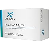 XYMOGEN ProbioMax Daily 30B - Vegetarian, Dairy & Gluten Free Probiotics for Digestive Health - Women's & Men's Probiotic Nutritional Supplements - Formerly ProbioMax Daily DF (60 Capsules)