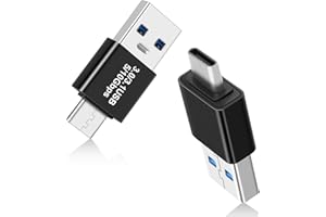 AIYEEN USB 3.0/3.1 Male to USB-C Male Adapter (2 Pack), OTG 3.0/3.1 USB A to Type-C Adapter, Fast Data Transfer up to Gen2 10