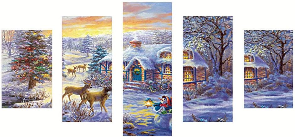 Innerternet Plein Foret Diy 5d Broderie Diamant Paysage Et Chat Diamond Painting Strass Complet Kits Croix Artisanat Point Kit Decoration De Maison 40 80cm E 40 80cm Amazon Fr Cuisine Maison