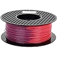 Teamperature Color Change PLA Purple to Red PLA Filament 1.75 mm 1KG 3D Printer Filament Color Changing with Temperature 2.2 lbs Temp Color Changing Filament PLA 3D Printing Materials CC3D Filament