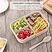 Bento Box for Kids, Leakproof With 3 Compartments, FDA Approved and BPA-Free Bento Lunch containers For Kids By BusyMouth (white)