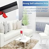 Zayejod 1M Black Carpet Edge Trim Self Adhesive PVC Laminate Floor view 4