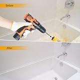 LFSEMINI 5pcs 1/4in Power Scrubber Drill Brush Set with Extender view 4