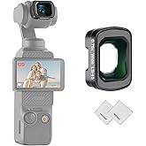 NEEWER 0.75X Wide Angle Lens Compatible with DJI Osmo Pocket 3 Creator Combo Accessories, Magnetic Multicoated Aspherical Act