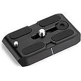 Benro Quick Release Plate – Professional Arca-Swiss Compatible Aluminum Plate with Anti-Twist Flanges, 1/4"-20 Mount Screw & Safety Lock for DSLR, Mirrorless & Video Tripod Heads (QR2PRO)