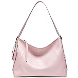Leather Shoulder Purse For Women: Pink Crossbody