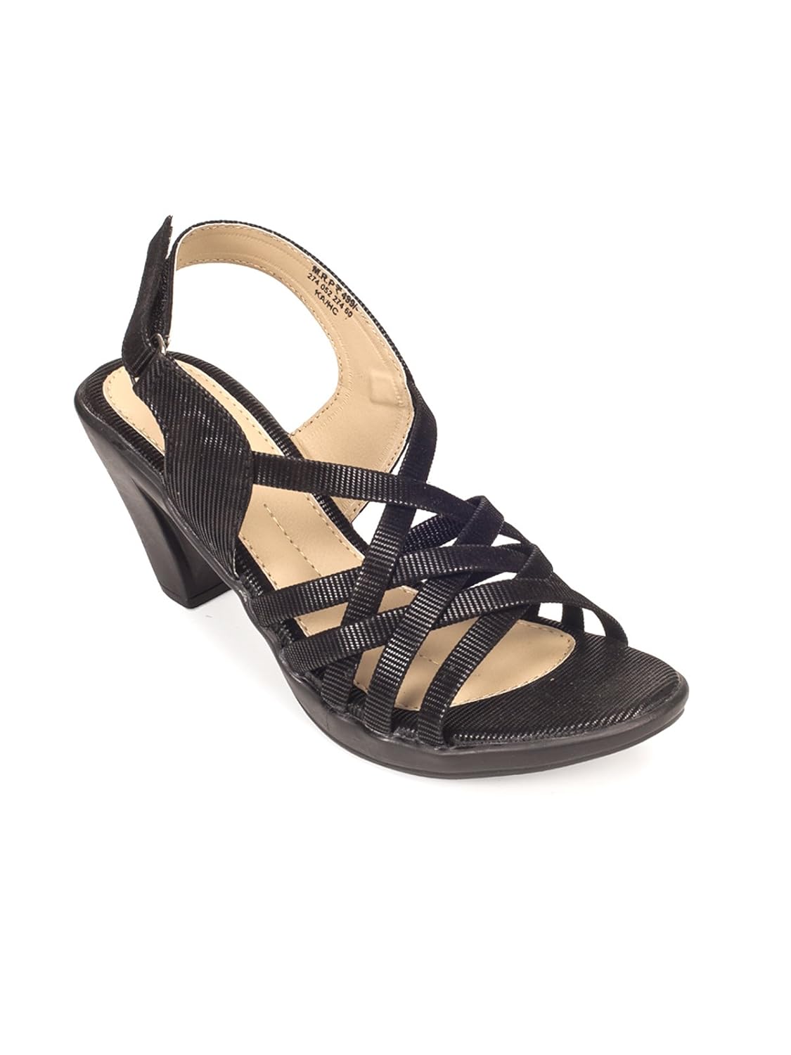 khadims womens faux leather block heels