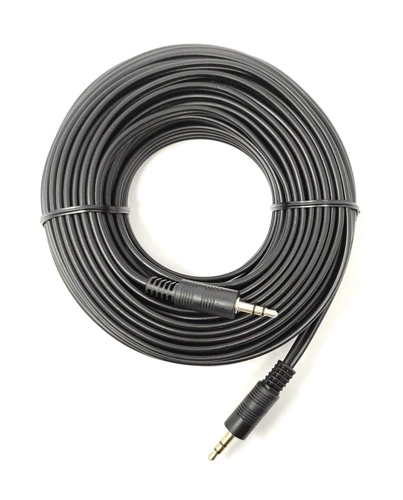 MainCore 10m Black Audio AUX Cable 3.5mm to 3.5mm for Mobile Phones, Computers, Laptops, Mp3 Players, Macbook, iMac, Portable Speakers, Headphones, HIFI (10m)