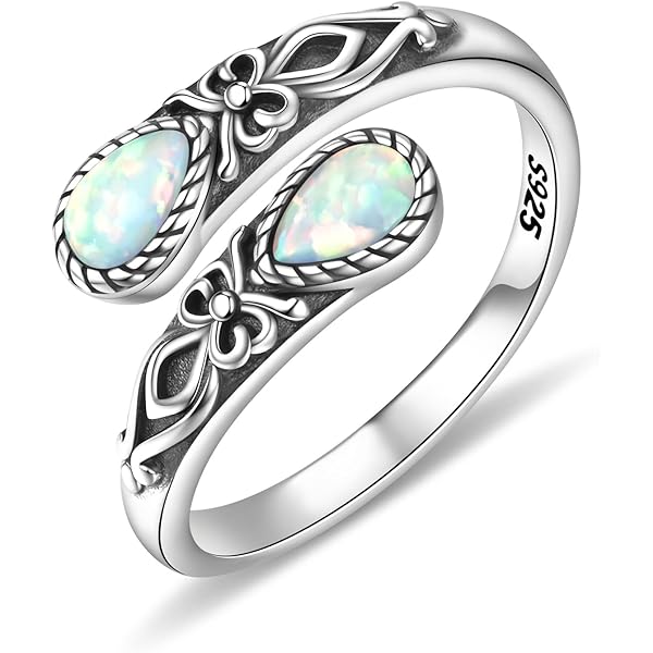 SHEAISRS Anillo De Plata De Ley 925 Con Diseño De Gato Y Piedra Lunar De ópalo Para Mujeres Y Niñas, Joyería De Cumpleaños, Regalos De Gato, Metal, Piedra Lunar