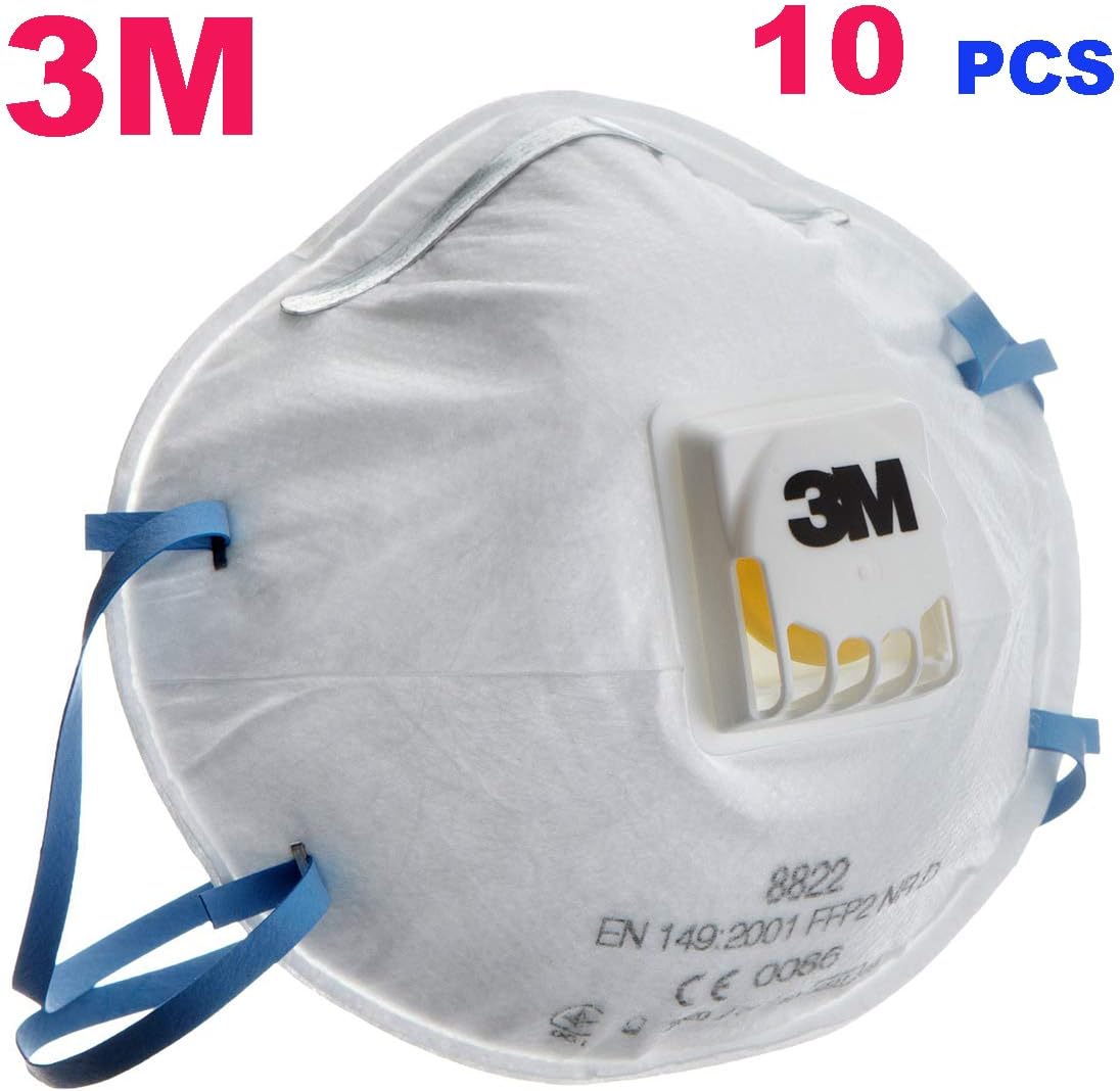The 3M 8822 N95 Particulate Respirator FFP2 and Dust FaceMask (10pcs with box)