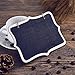 Bestsupplier Mini Rectangle Chalkboard Label for Message Board Signs, Black, Set of 10