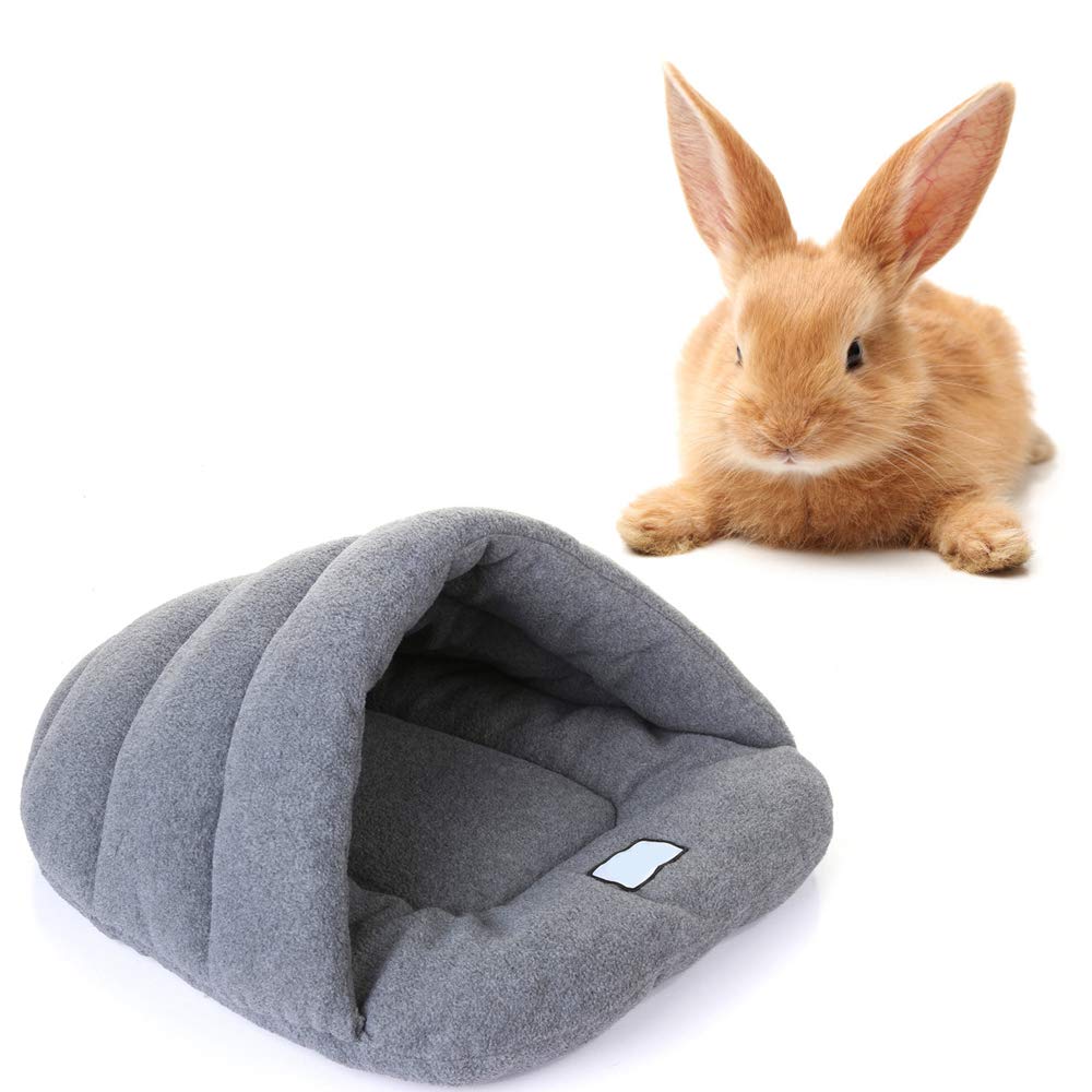 Soft Guinea Pig Bed Fleece Snuggle Pouch Cuddle Cup Sack Sleeping Bag Rabbit Puppy Sleeping Bag Bed Thick Fleece Pet Cave Nest Bed Cushion