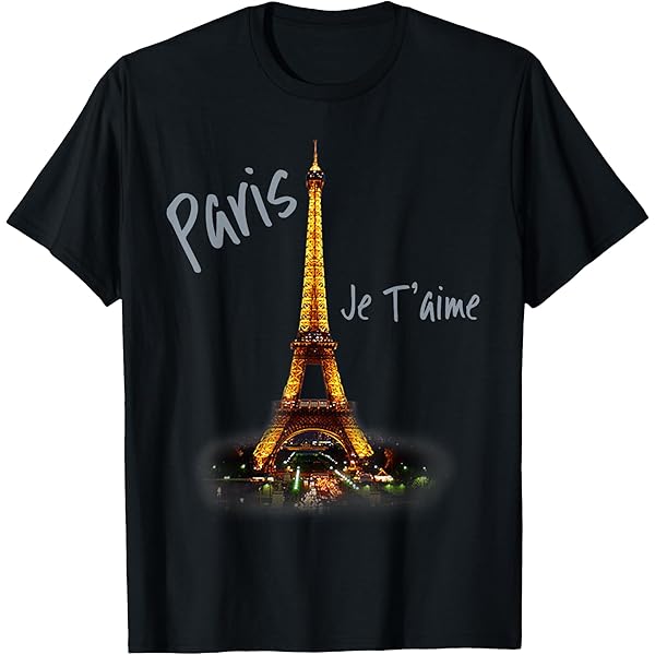 Amazon.com: Eiffel Tower Paris France Sketch T-shirt : Clothing