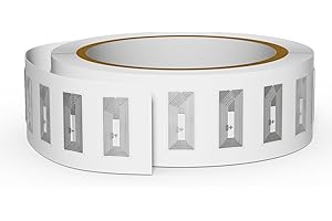 BABIQT 50 PCS NFC Tags Sticker with Original NTAG213 Chip NFC Stickers Clear Adhesive Labels RFID Tags Rewritable 144 Bytes Memory Work with All NFC-Enabled Smartphones and Devices