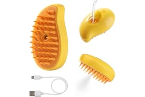 CVLDM Cat Steam Brush, Cat Hair Brush with Steamer, New 3 In1 Steamy Pet Cat Brush Cleanser Vapor, Steaming Pet Hair Brush, Pet Cat Comb with Steam, Spray Comb for Cats, Steam Pet Brush for Dogs Cats