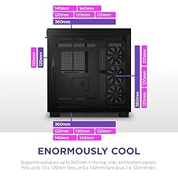 NZXT H9 Flow Dual-Chamber ATX Mid-Tower PC Gaming