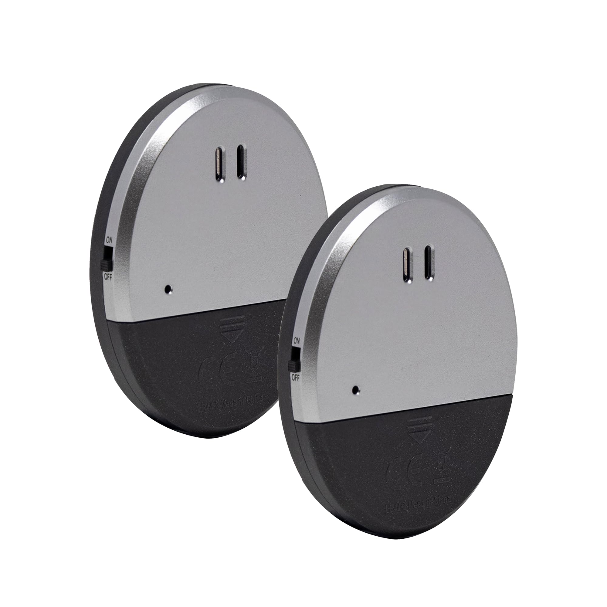 Defender Ultra Slim Vibration Alarm 2 Pack - Window Alert Alarm Sensor Smash Glass Siren 130dB - Police Accredited