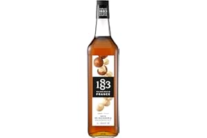 1883 Syrup Maison Routin Macadamia Nut Flavour Syrup, 1L Glass bottle